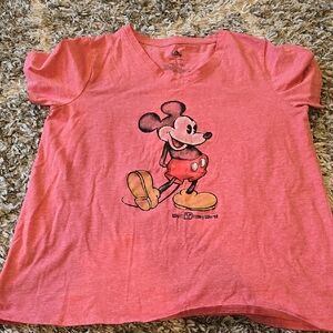 Disney Kids Red Mickey Mouse T-Shirt